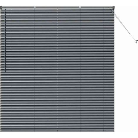Maison Exclusive - Persianas venecianas Manual Gris oscuro 175 x