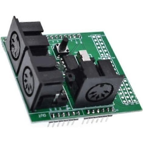 Module adaptateur d'interface numérique MIDI Shield MIDI IN/MIDI OUT/MIDI THRU (1/5)
