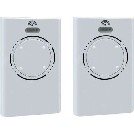 2 x Télécommande XT4 868 SLH 787010 4 Canaux Blanc Portes de Garage Motorisation Portail Garantie de 3 Ans (1/4)
