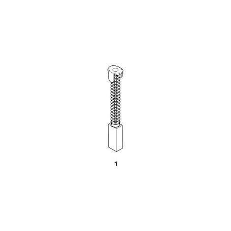 SPAZZOLE A CARBONCINO PER ELETTROUTENSILI MODELLO 1- - RUPES 1710 mm.6x6x16/10h. - 8 pezzi