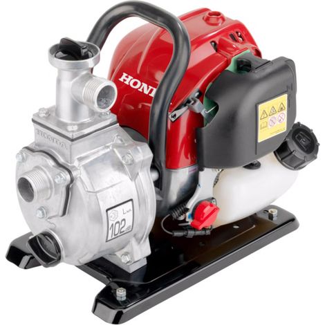 Honda – Motopompe à eau WX10 120 L/mn – Pression 3,6 bars – Hauteur de refoulement 36 m – Aspiration jusqu'à 8 m – Moteur 4 temps GX25 (1/5)