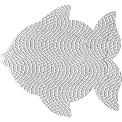 TAPPETO ANTISCIVOLO 'FISH' 8 pz  - Blister Koncreto
