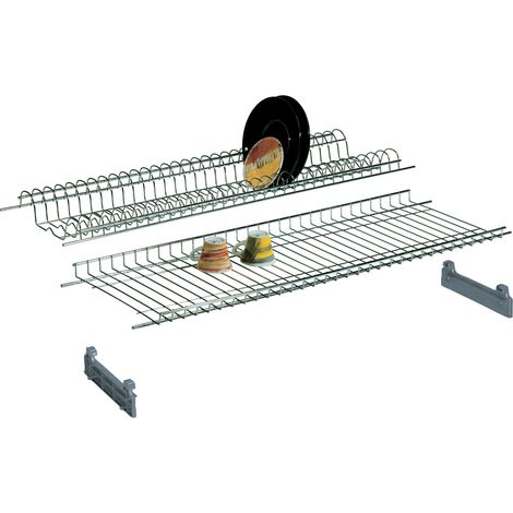 MENSOLA COLAPIATTI ACCIAIO CROM C/SUPP 86 CM- 6,0 coppie