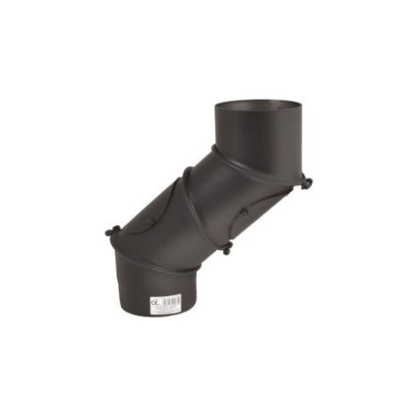 Simple paroi acier 2 mm - Coude réglable 0 - 135° avec regards 160 mm