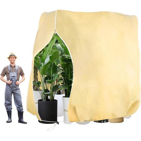 Winterschutz Pflanzen 85 g/m² Atmungsaktiv Kübelpflanzensack Frostschutz (1/5)