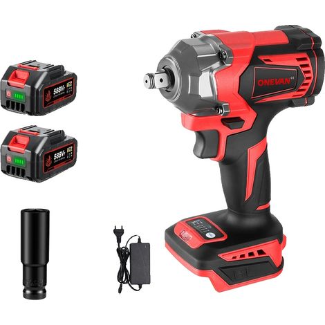 Llave de impacto eléctrica, par de 1200 N·m, motor sin escobillas (1/2)