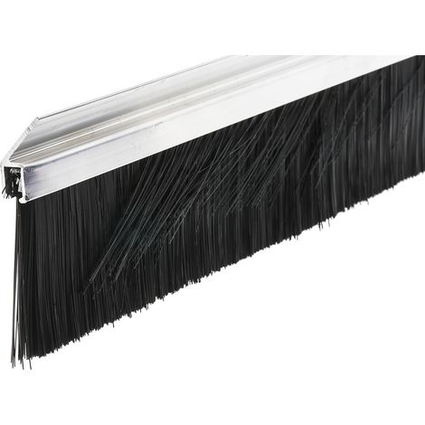 Brosse en bande RS PRO en Aluminium, Nylon noir, 60mm x 13,2 mm x 12mm ( Prix pour 1 )