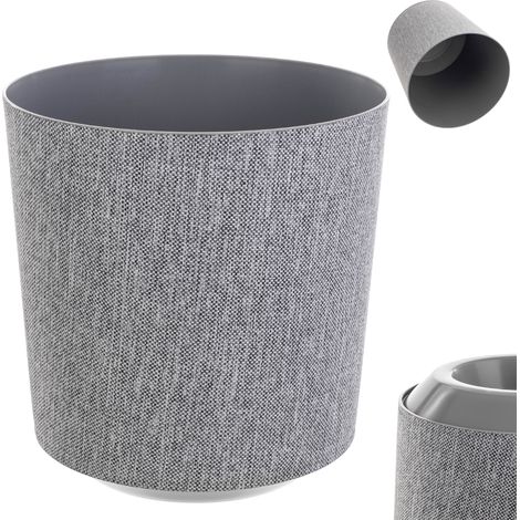 KADAX Runder Pflanztopf, 25 cm, Grau