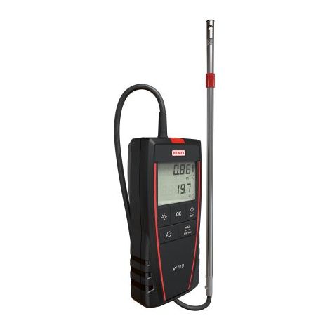 Sauermann – Anémomètre pour mesure de vitesse d'air jusqu'à 30m/s – Précision ±3% – Résolution 0.1m/s – Type sonde à résistance électrique