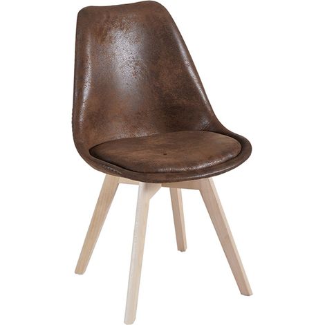Sillas Comedor - Silla Synk Vintage - Marrón
