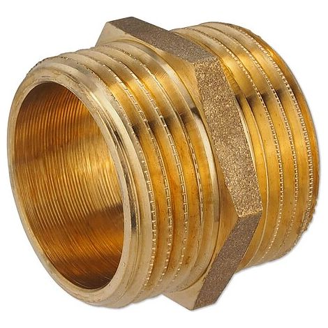 Messing Gewindefitting-Doppelnippel 2'' AG x 2'' AG (1/2)