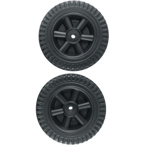 Enowelir Lot De 2 Roues De Rechange Noir Pour Barbecue À Gaz 150 Cm Compatible Multi Marques (1/4)
