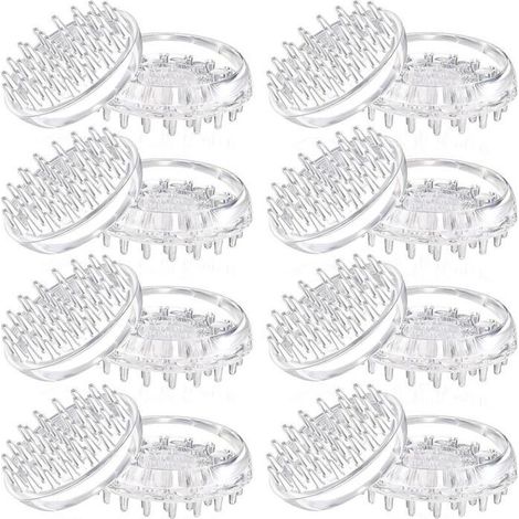 Lot de 16 protections de tapis à picots pour roulettes rondes, pour pieds de meubles, canapés, tables et chaises (1/4)