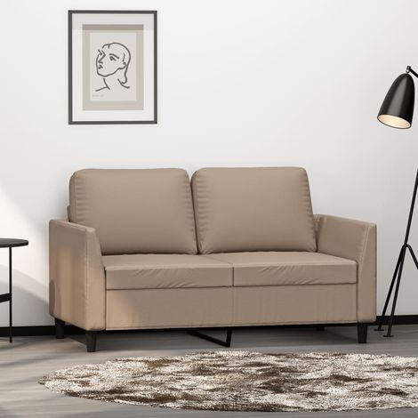 Canapé-Sofa à 2 places Cappuccino 120 cm Similicuir 688650 (1/5)