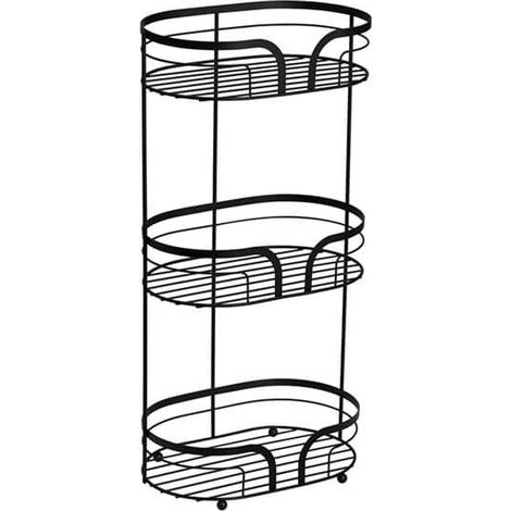 Showerdrape Dante Black Floor Caddy