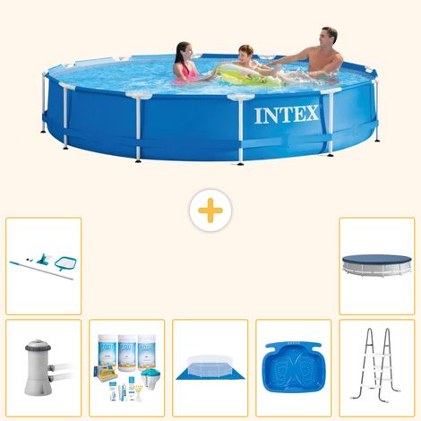 Intex Piscine Tubulaire Ronde - 366x76 cm - 8-pièces S20475 (1/4)