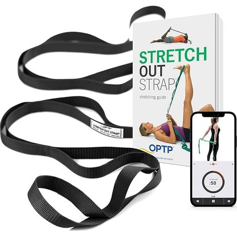 Sangle D'Étirement - 229 cm - 10 Boucles - Pour Thérapie Physique Yoga Étirements Corps Inférieur - 1 Pièce (1/3)