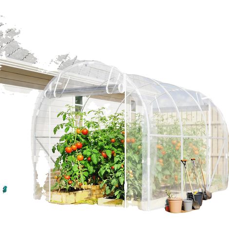 Serre de jardin, acier galvanisé, design étanche, Transparent (1/5)