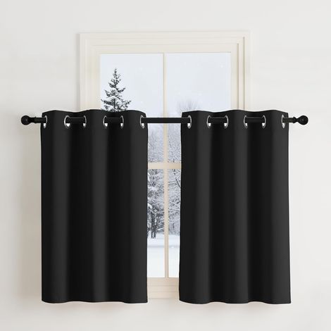 2 Pièces Rideau, Œillets 4cm, Occultant 85-95%, Thermique, Cuisine Chambre (1/5)