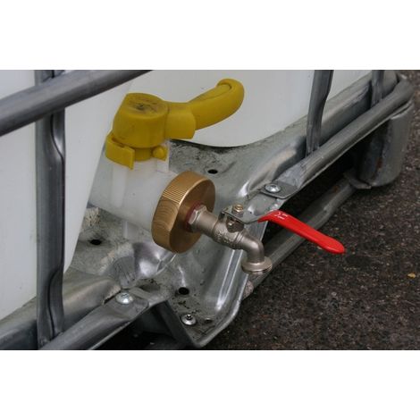 Adattatore per serbatoio da 1000 litri per rubinetto di irrigazione 20x27 (1/2)