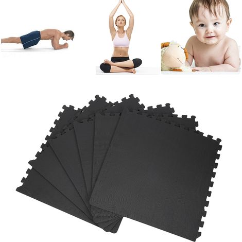 Tappetino per bambini EVA / tappetino yogaun set di 6 pcsmotivo a crocenero (1/5)