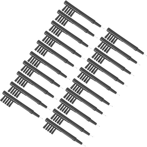 Lot de 20 brosses de nettoyage pour amplificateurs auditifs avec boucle de cire et aimant, accessoire pour appareils auditifs