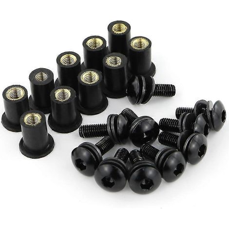 Kit de déflecteur de pare-brise M516 pour Honda CBF1000, ST1100, ST1300, CTX1300, GL1800, Goldwing, Grom, MSX125, NC700S, NC750S, NC700X, NC750X - Noir (1/5)