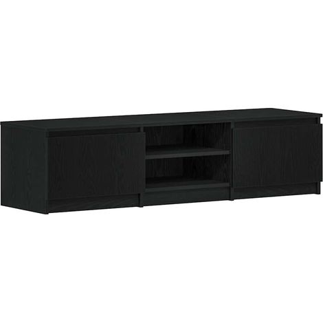 Maison Exclusive - TV-Schrank Schwarz Eichen-Optik 140x40x36 cm H