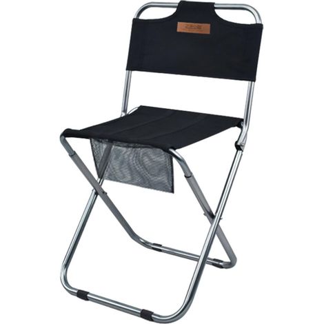 Tabouret pliable compact en aluminium pour randonnée, camping, léger et facile à transporter (1/5)