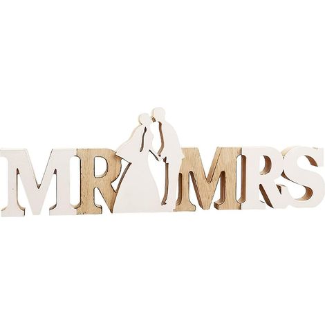 Lettres en bois « Mr Mrs » - Décoration de mariage - Lettres décoratives en bois pour mariage (1/4)