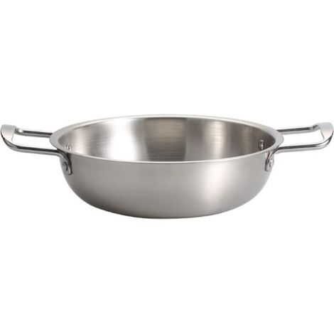 Casserole En Acier Inoxydable - 4 Compartiments - Compatible Induction - Pour Fruits De Mer Et Plats Multifonctionnels - 1 Pièce