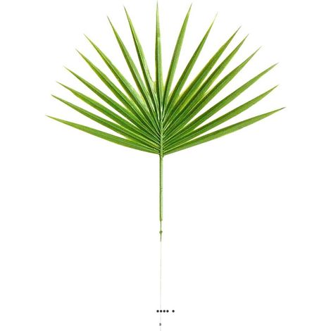 Feuille X12 palmier Chamaerops artificielle H 40 cm D 26 cm plastique