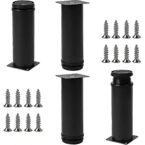 Pieds de table réglables en métal de 15 cm, pieds de remplacement pour canapé/banc (1/4)