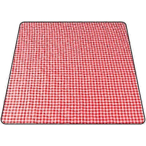 Tapis de pique-nique/couverture 2 x 2 m, imperméable, résistant à l'humidité et à l'usure, portable, pour le camping. (1/5)