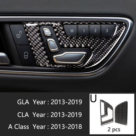 (Type U) Compatible avec Mercedes-Benz Classe A W176 GLA X156 CLA Accessoires de climatisation, panneau de console CD, garniture de style automobile (1/5)
