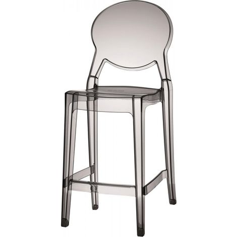 SGABELLO IGLOO confezione 2 pezzi h 65 Trasparente fumé (1/4)