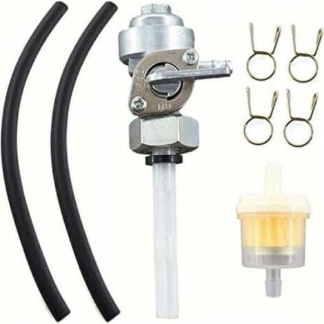Robinet d'essence avec tuyau pour groupe électrogène Einhell STE2500, STE3500, STE5500, Scheppach SG2600, SG3500, Güde GSE 2701. (1/4)