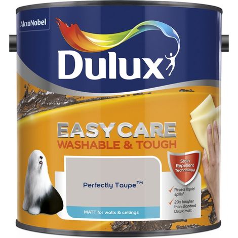 Dulux Easycare Washable & Tough Matt Emulsion Paint - 2.5L - Perfect Taupe