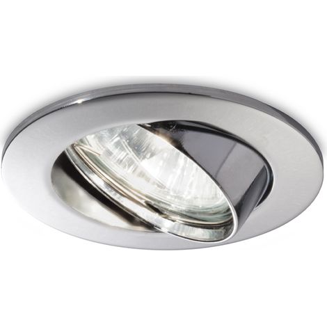3 Faretti Incasso Swing Metallo Cromo 1 Luce Gu10 (1/2)