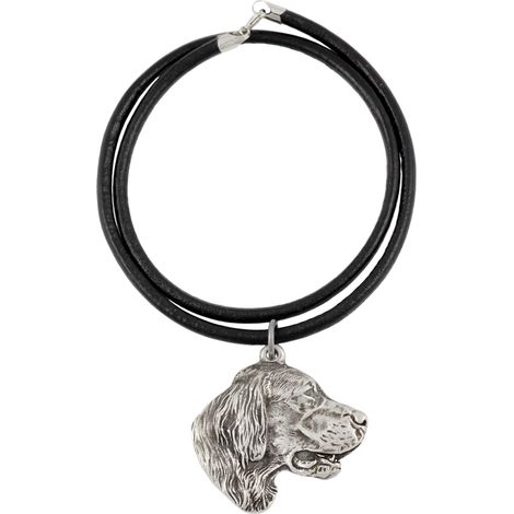 English Setter, Laverack – Hundehalskette, versilberter Anhänger für Hundeliebhaber, einzigartiges Schmuckstück von Art-Dog (1/5)