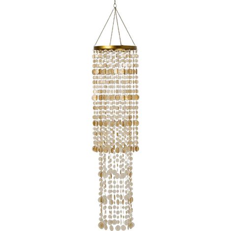 Abat-Jour Suspension Perles "Tycho" 125cm Doré (1/3)