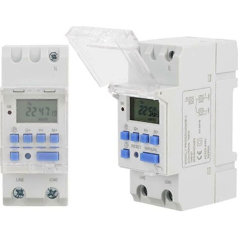TM615H-2 Wöchentlich programmierbarer digitaler LCD-Timer mit Zeitschaltuhr, 220 V AC