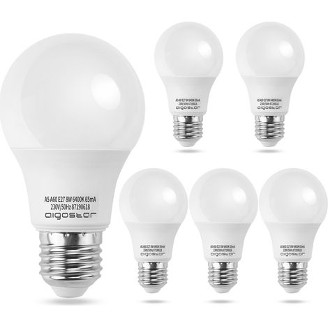 Lampada aigostar a60 LED 8W 680 lumen (1/5)