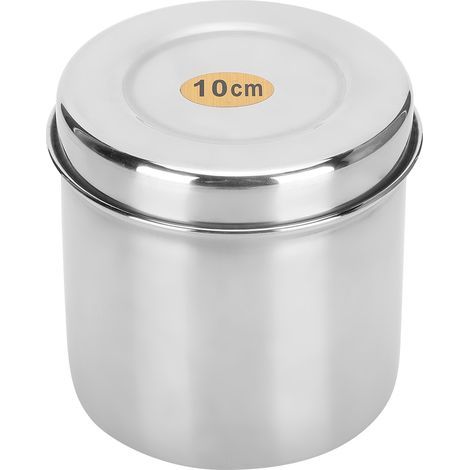Pot à balles en coton en acier inoxydable avec couvercle pour usage hospitalier, lavage à l'eau électrolytique, belle couleur (1/5)