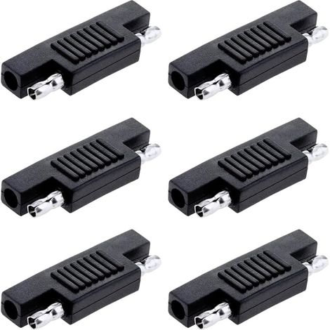 10 Stück Solar-SAE-Adapterstecker mit umgekehrter Polarität für SAE-zu-SAE-Verlängerungskabel mit Schnelltrennung, Solarpanel-Batterieladegerät