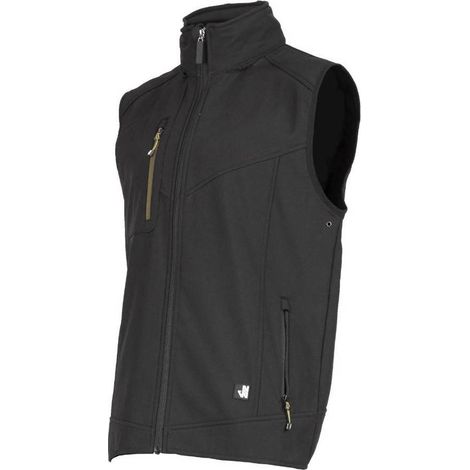 Gilet de Travail Sans Manches Fabio - Taille S - Noir - Résistant et Confortable - D-Work