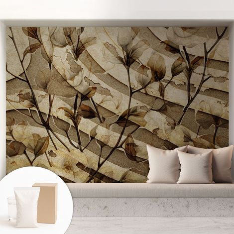 Carta Da Parati - Mural - Con Sala Da Pranzo - Camera Da Letto - Cameretta - Con Colla Gratuita flora classica 208x146 cm (1/5)