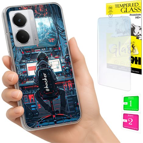 Custodia per Realme 14 5G / 14T 5G con cover fotografica e vetro temperato 9H. (1/5)