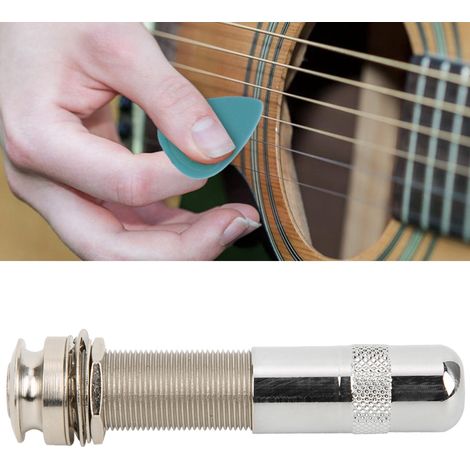 Bouton de fixation pour sangle de guitare et basse, embout fileté 1/4"