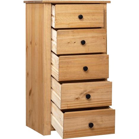 Maison Exclusive - Aparador de madera maciza de pino estilo Panam (1/5)